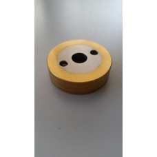 Wire drive roller coated